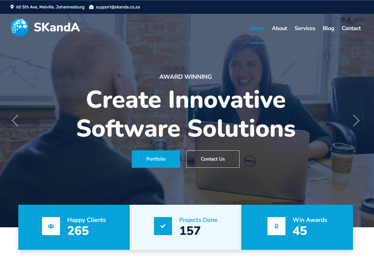 skanda landing page link